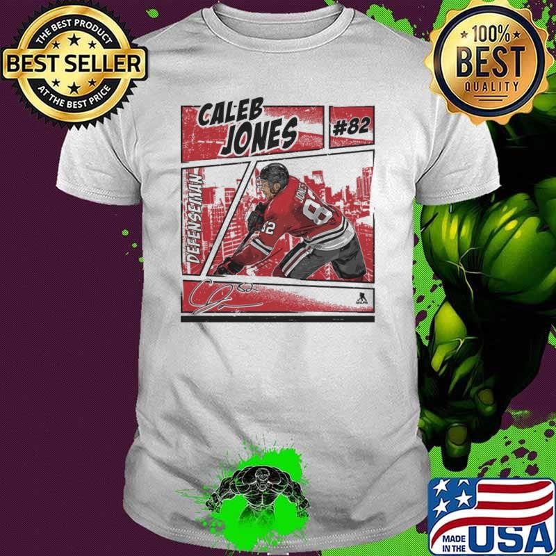 Caleb Jones American professional ice hockey defenseman Chicago Comic T-Shirt