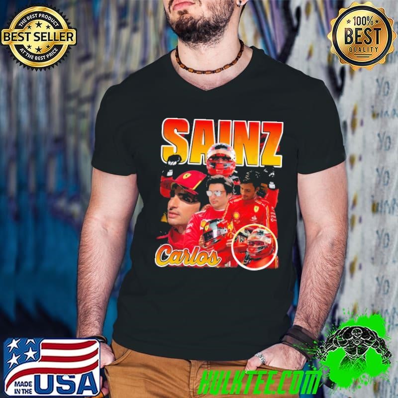 Carlos Sainz Spanish racing driver currently competing Formula One Vintage Bootleg Guys V Neck