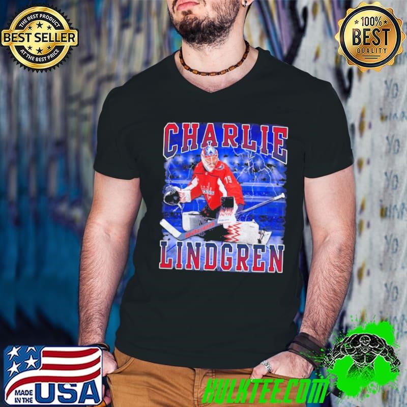 Charlie Lindgren American professional ice hockey goaltender Player Guys V Neck