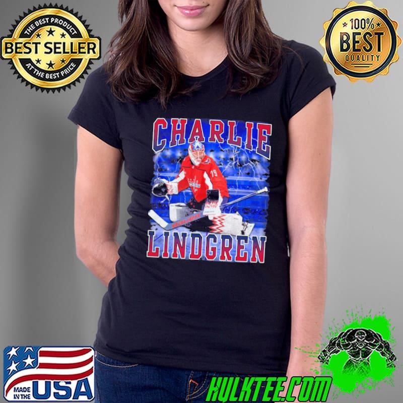 Charlie Lindgren American professional ice hockey goaltender Player Ladies Tee