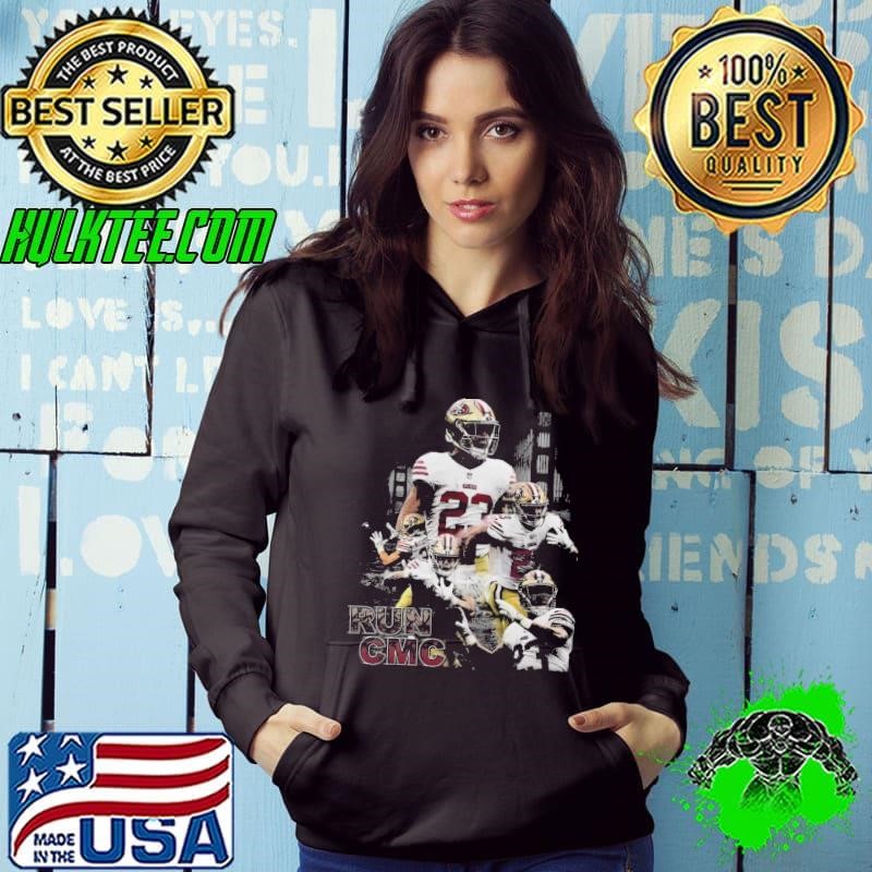 Christian McCaffrey American football running back Run CMC Collage Shirt