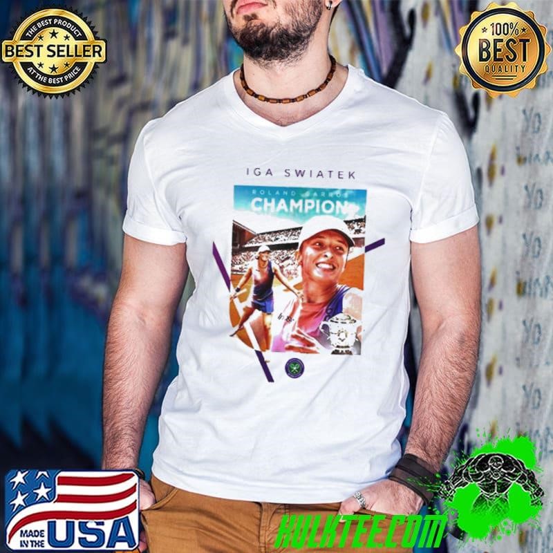 Congratulations Iga Swiatek Champion Roland Garros 2024 ATP The Championships Wimbledon shirt