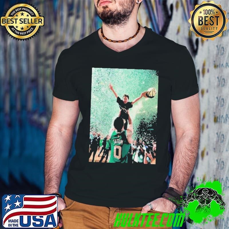 Core Memory Jayson Tatum And His Son Jayson Tatum Jr Celebrate The 2024 NBA Final Champions Poster Guys V Neck