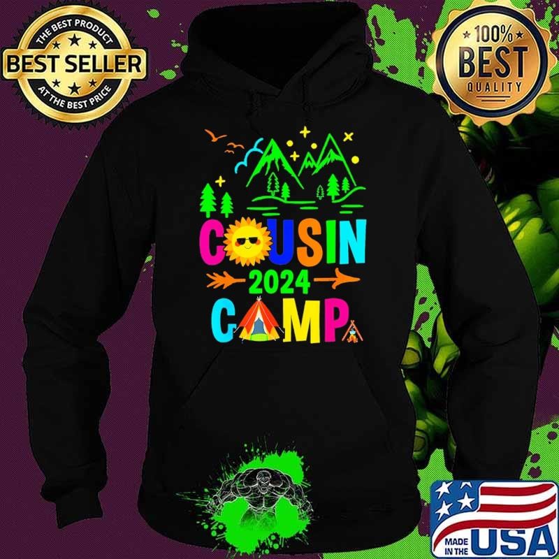Cousin Crew 2024 Family Summer Vacation Beach Sunglasses Mountain Hoodie