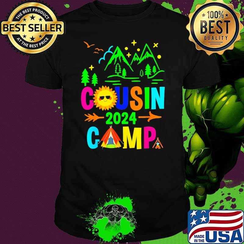 Cousin Crew 2024 Family Summer Vacation Beach Sunglasses Mountain shirt