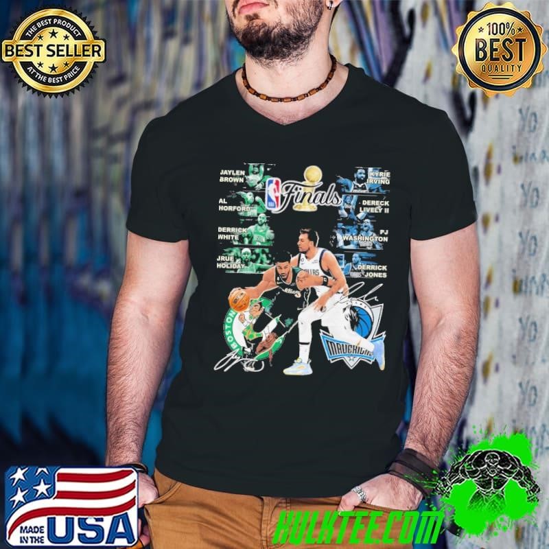 Dallas Vs. Boston 2024 The Finals Team Signature Championship Guys V Neck