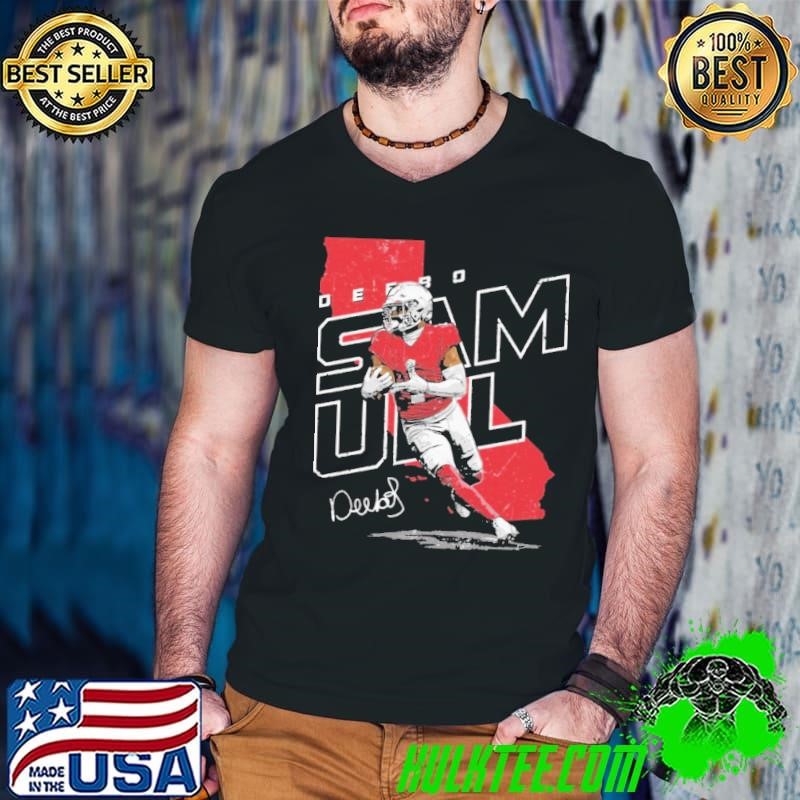 Deebo Samuel San Francisco Player Map American football wide receiver shirt