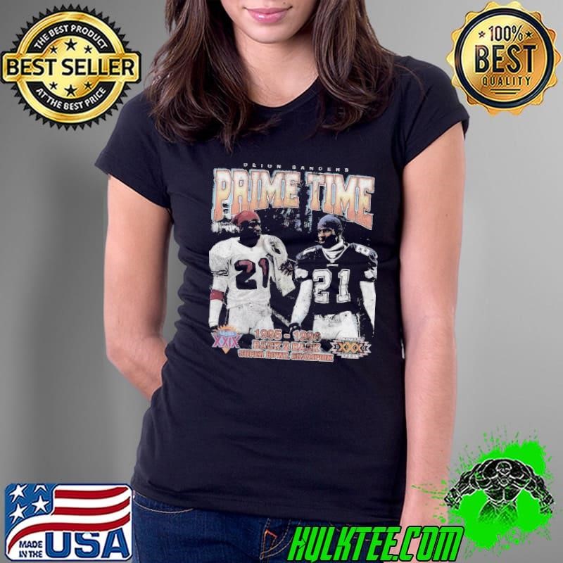 Deion Sanders American football coach and former B2B Superbowl Champion Ladies Tee
