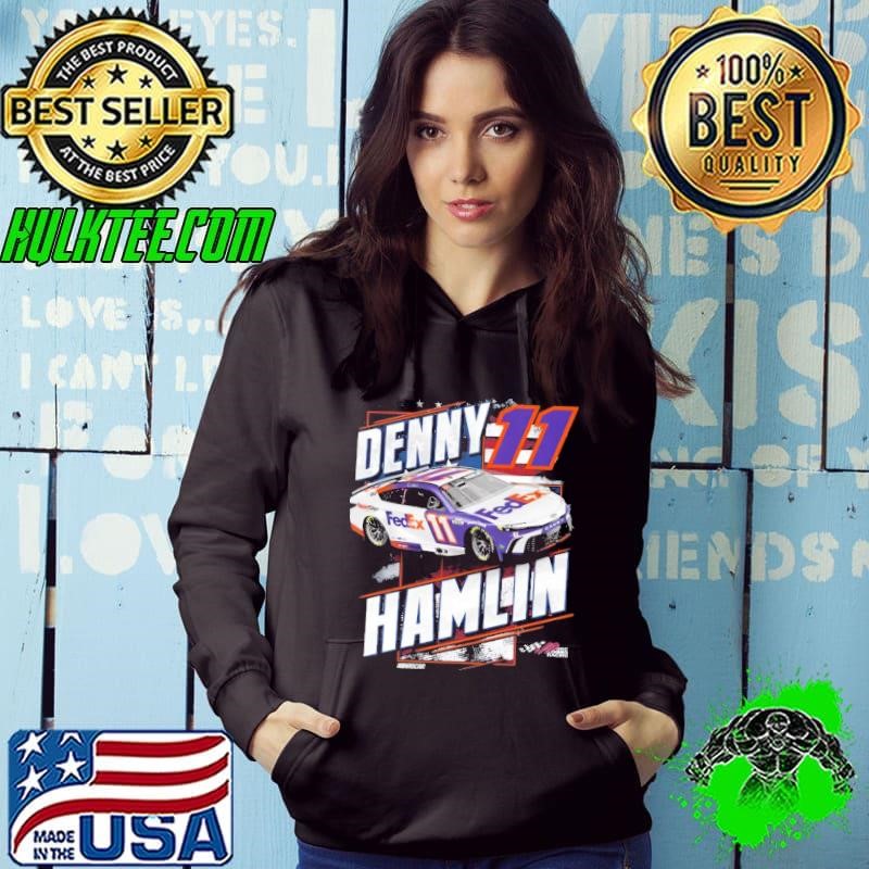 Denny Hamlin Navy Patriotic 11 American professional stock car racing driver T-Shirt