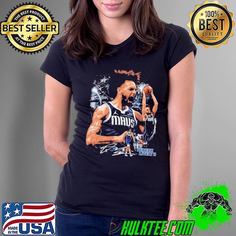 Dereck Lively II American professional basketball player Vintage Collage Ladies Tee