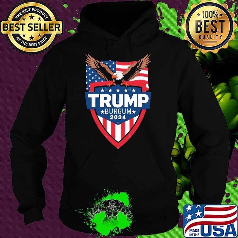Donald Trump & Doug Burgum 2024 Campaign Patriotic Election Hoodie
