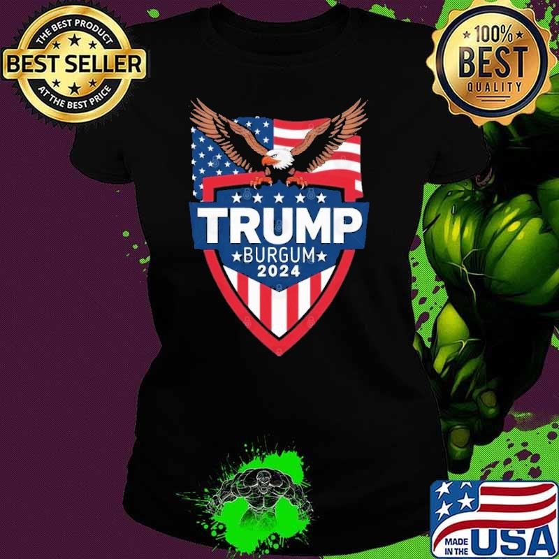 Donald Trump & Doug Burgum 2024 Campaign Patriotic Election Ladies tee Donald Trump & Doug Burgum 2024 Campaign Patriotic Election Ladies tee