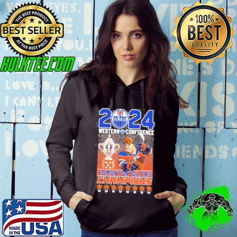 Edmonton Oilers Hockey 2024 Western Conference Champs Fan Hoodie