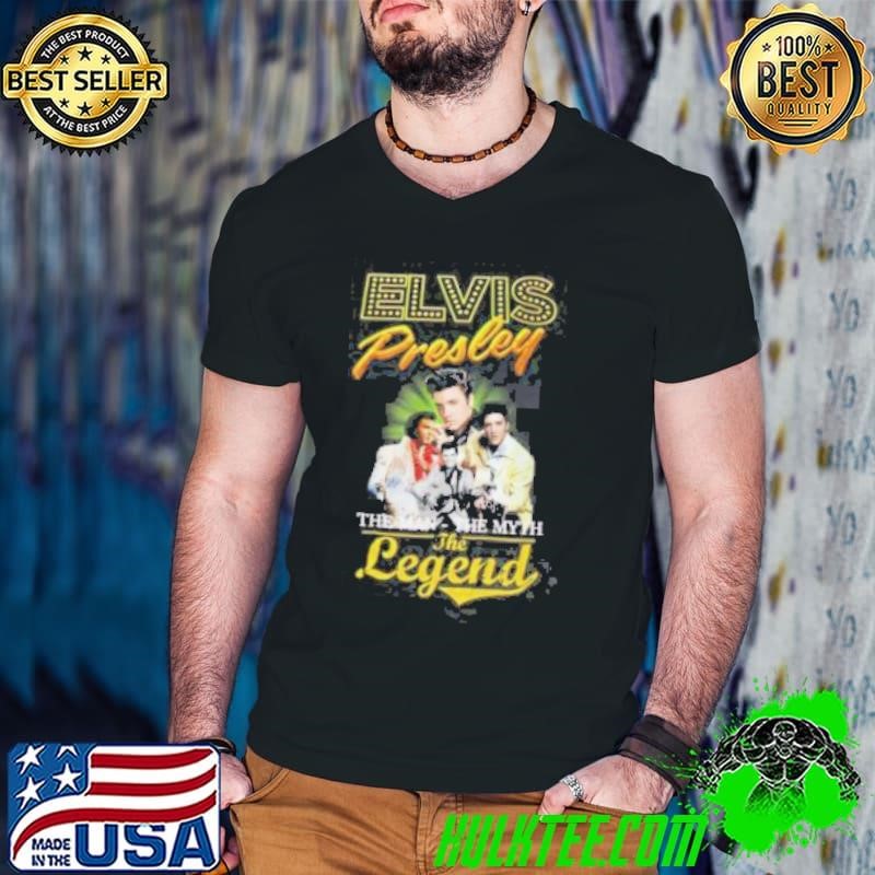 Elvis Presley The Man The Myth Legend Guys V Neck