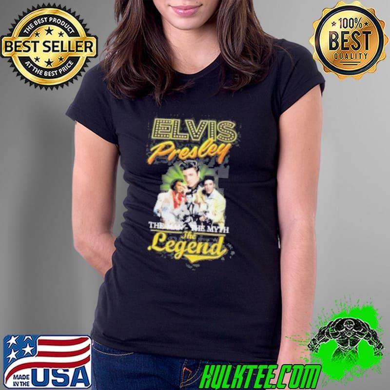 Elvis Presley The Man The Myth Legend Ladies Tee