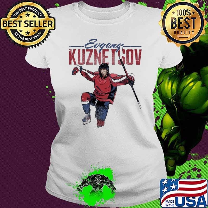 Evgeny Kuznetsov Russian professional ice hockey Washington Retro Ladies tee