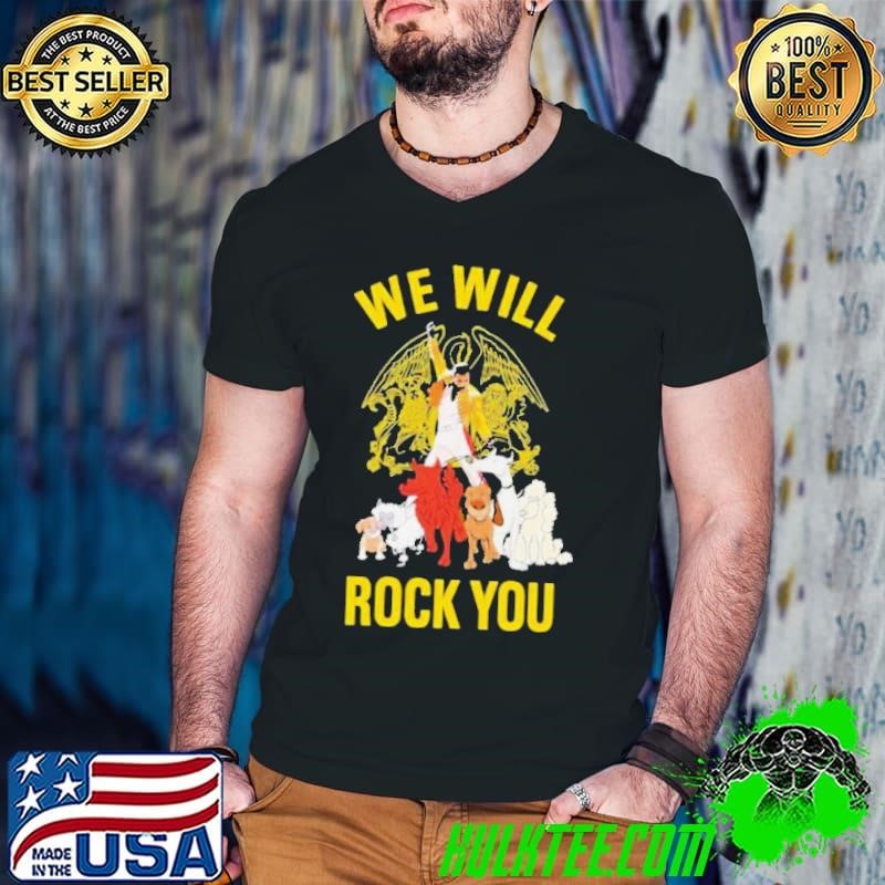 Freddie Mercury We Will Rock You Animal Guys V Neck
