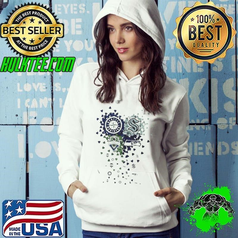 Heart Seattle Sports Teams Logo Hoodie