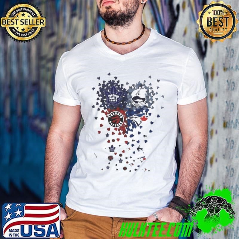 Heart Toronto Sports Teams Logo Guys V Neck