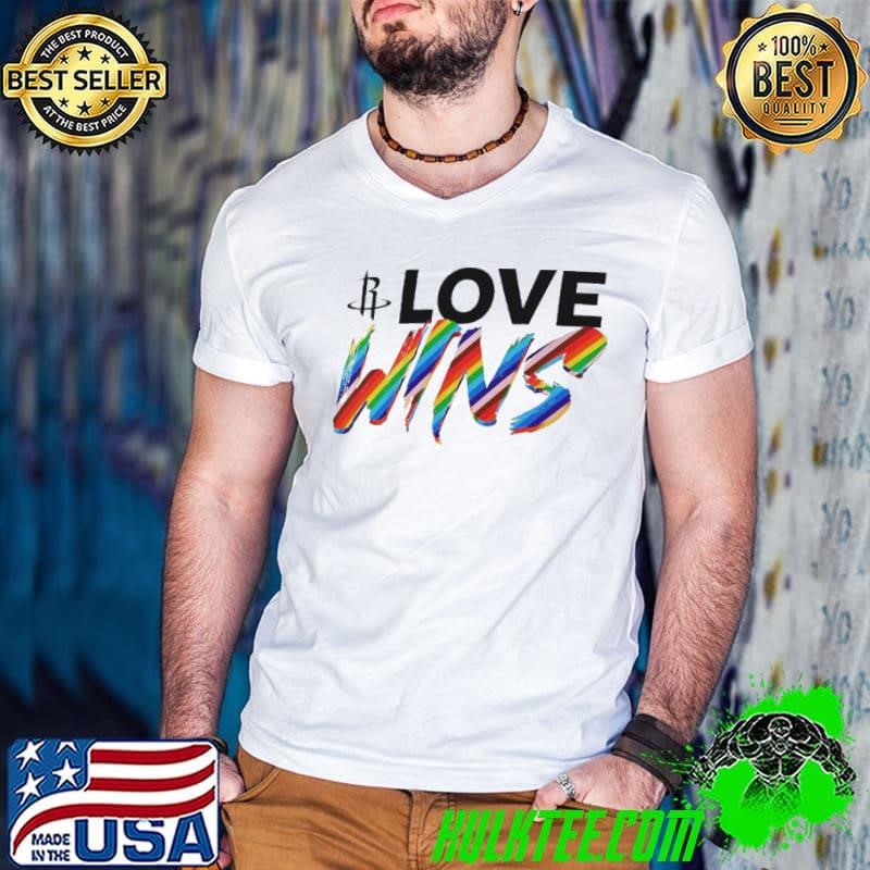 Houston Rockets love wins rainbow pride shirt
