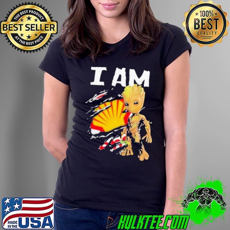 I Am Groot SHELL Logo Ladies Tee