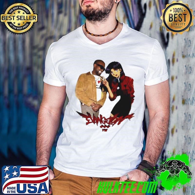 Kanywest Evangelion Misato X Ye Guys V Neck