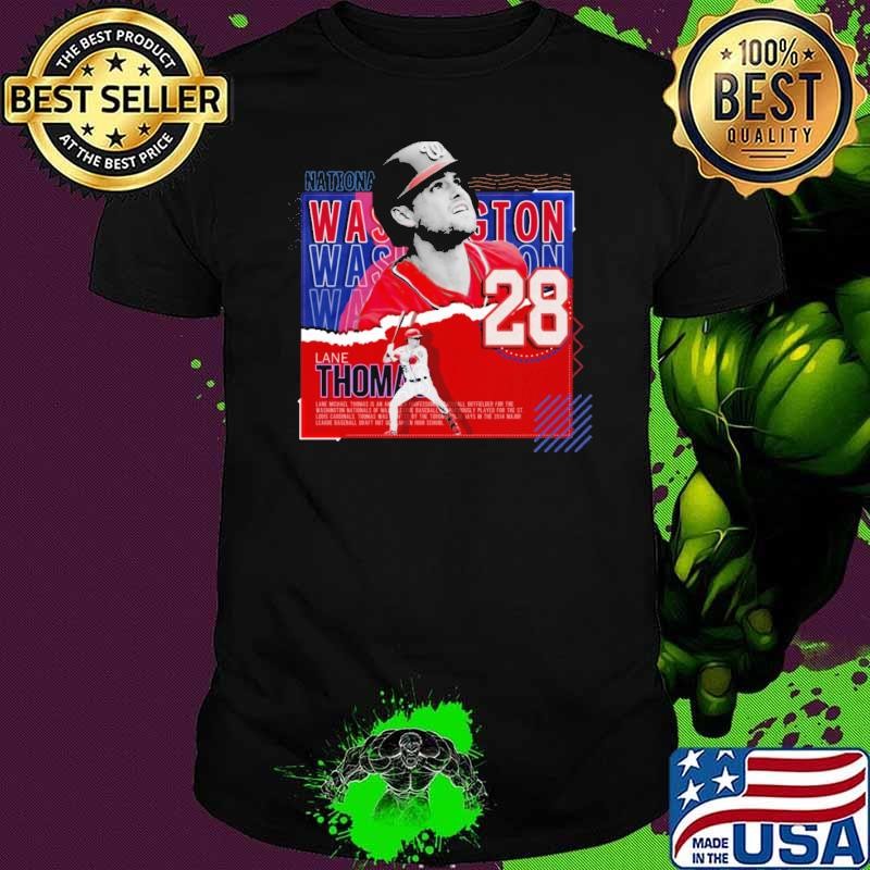 Lane thomas American baseball outfielder Washington Nationals T-Shirt