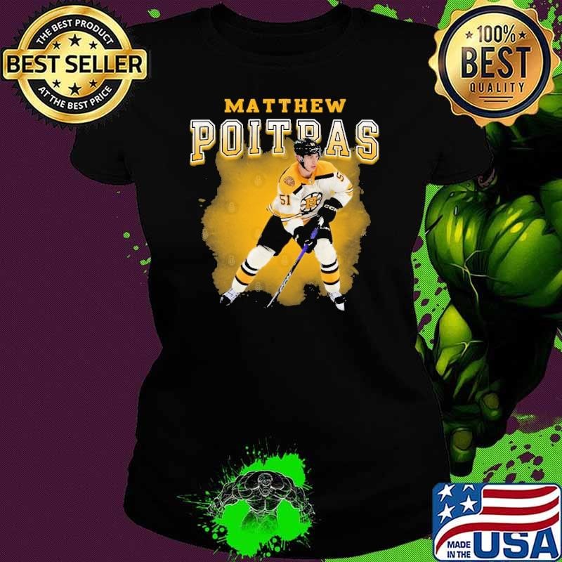 Matthew Poitras Canadian professional ice hockey centre for the Boston Bruins Ladies tee
