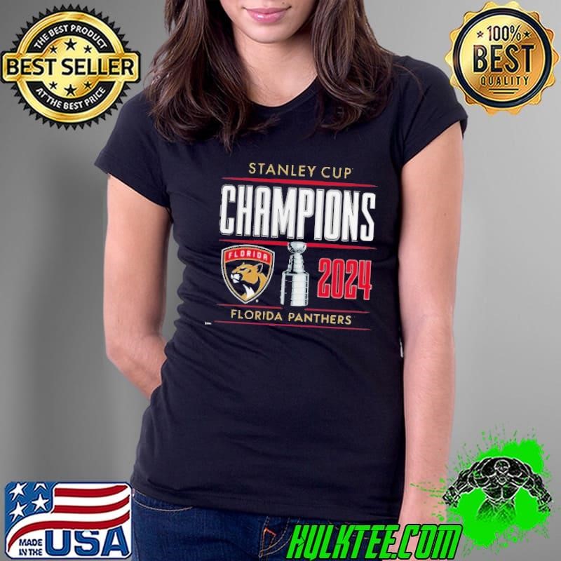 Men’s Florida Panthers Fanatics Black 2024 Stanley Cup Champions Shirt