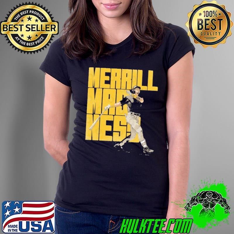 Merrill Jackson American professional baseball outfielder San Diego Merrill Madness Ladies Tee