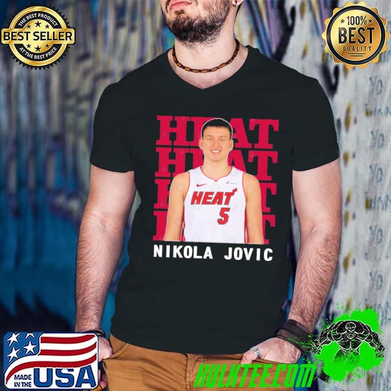 Miami Heat Nikola Jovic Serbian professional basketball player Guys V Neck
