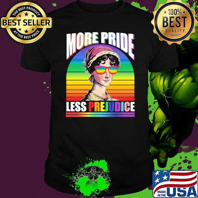 More Pride Less Prejudice LGBTQ Pride Month T-Shirt