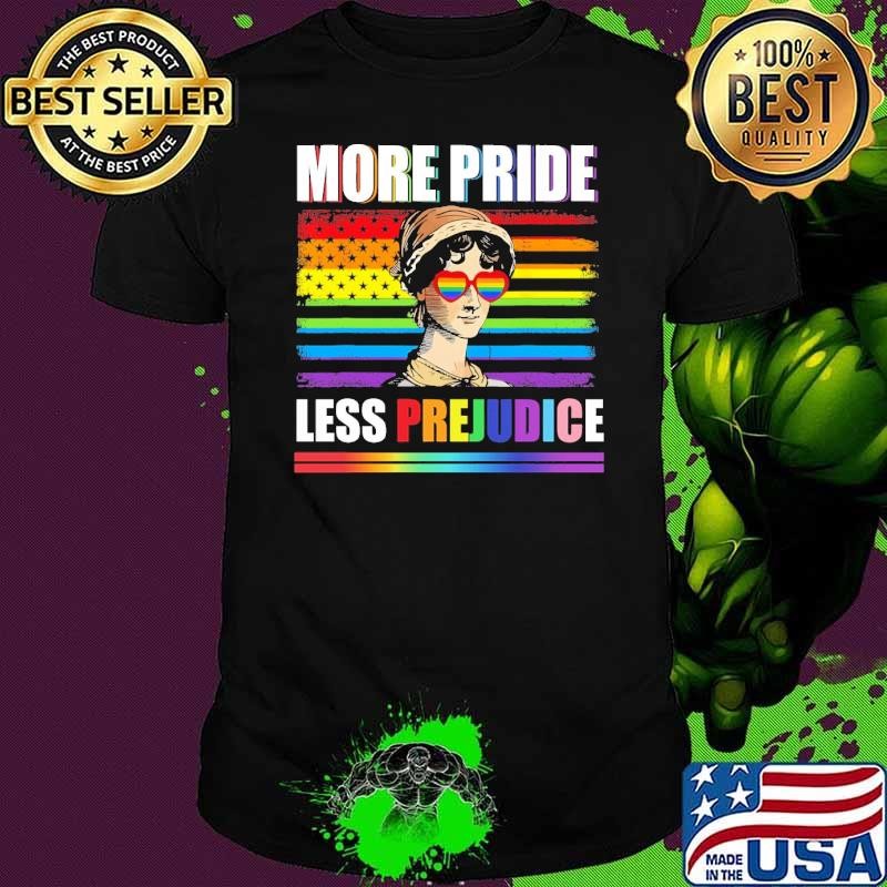 More Pride Less Prejudice LGBTQ rainbow Pride Month Unisex