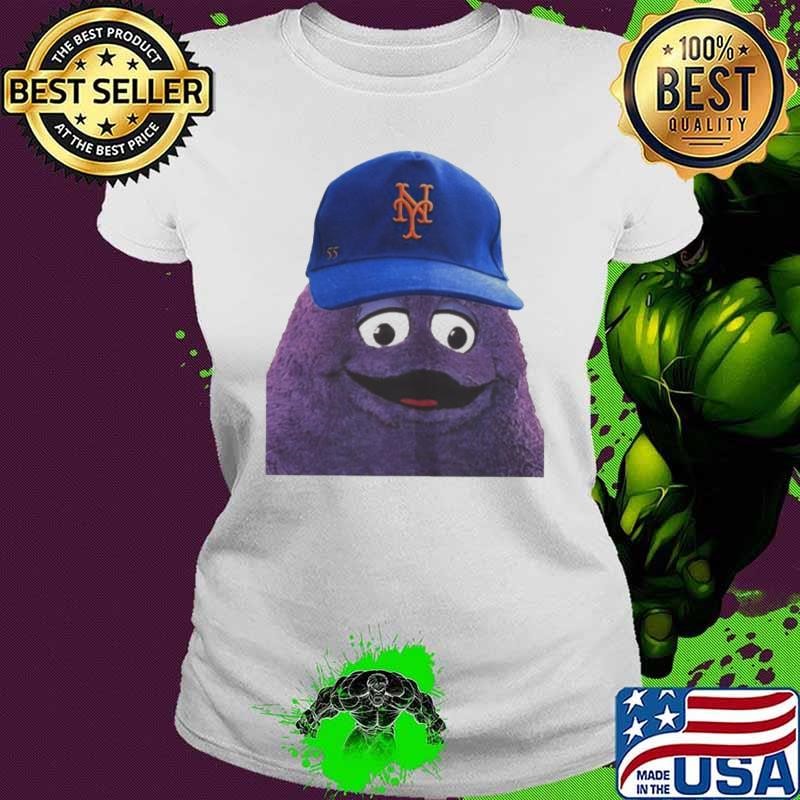 New York Mets In the Grimace blue hat shirtNew York Mets In the Grimace blue hat Ladies tee
