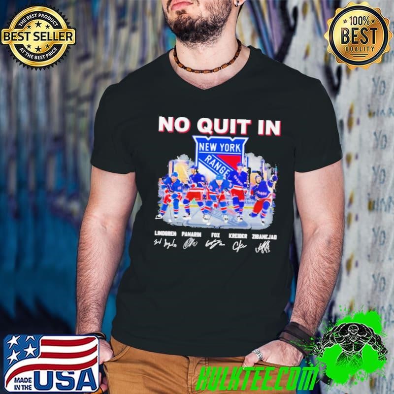 No Quit IN New York Rangers Hockey 2024 Signatures shirt