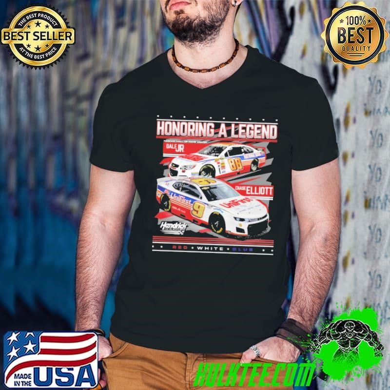 Official Dale Earnhardt Jr. & Chase Elliott Honoring A Legend Guys V Neck