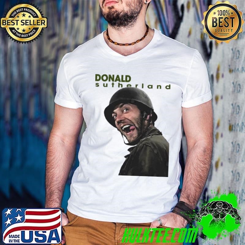 Official Donald Sutherland Canadian actor film career spanning over decades Guys V Neck