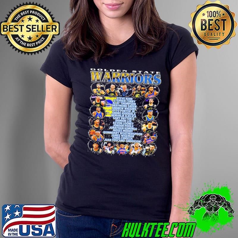 Official Golden State Warriors 2022 NBA Champs Team Ladies Tee