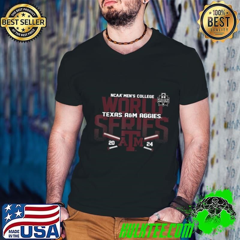Official Texas A&M Aggies College World Series 2024 Baseball CWS Fade T-Shirt