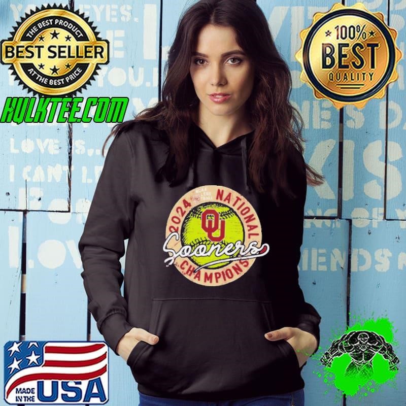 Oklahoma Sooners 2024 NCAA College Softball National Champions Vintage Hoodie