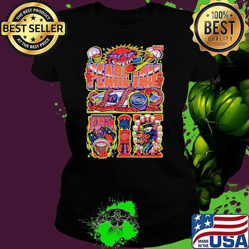 Party Continues Tonight Pearl Jam With Deep Sea Diver At The KIA Forum On May 22nd 2024 In Los Angeles Art By Florian Schommer Ladies tee