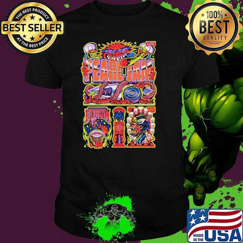 Party Continues Tonight Pearl Jam With Deep Sea Diver At The KIA Forum On May 22nd 2024 In Los Angeles Art By Florian Schommer shirt