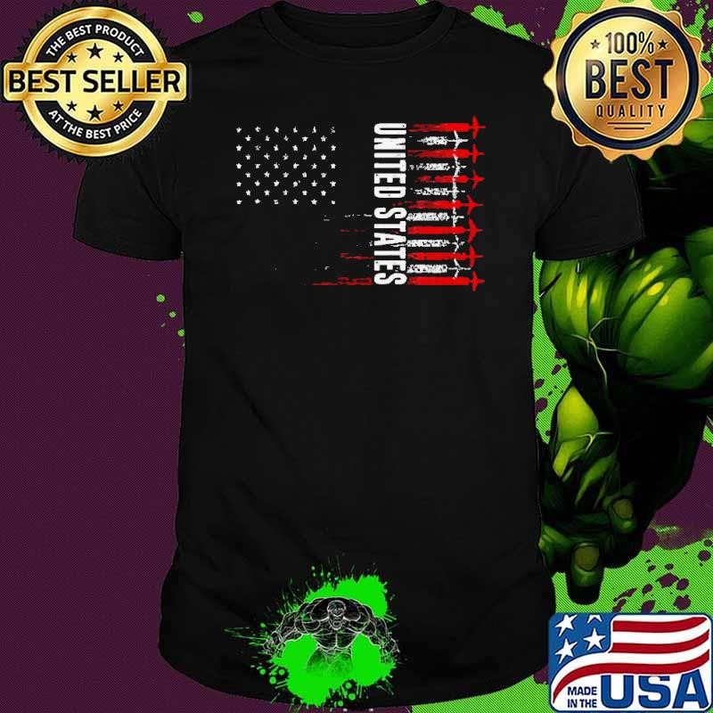 Patriotic Red White Blue Usa Flag Fighter Jets Unisex