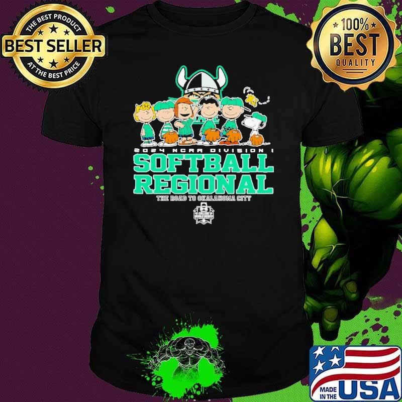 Peanuts Characters Cleveland State Vikings 2024 NCAA Division I Softball Regional shirt