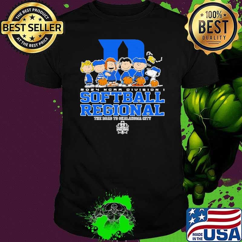Peanuts Characters Duke Blue Devils 2024 NCAA Division I Softball Regional shirt