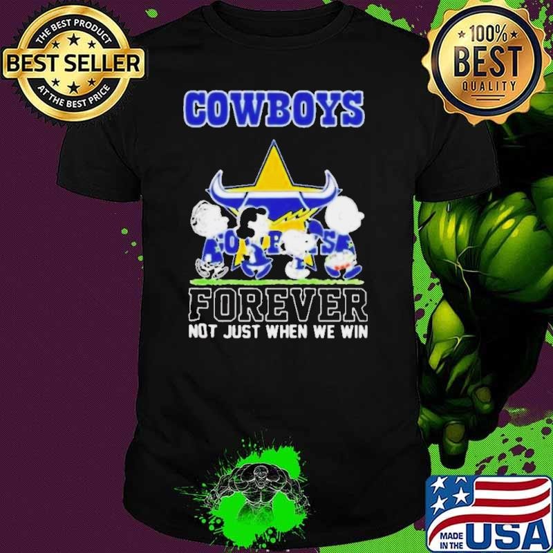 Peanuts Characters Walking North Queensland Cowboys Forever Not Just When We Win shirt