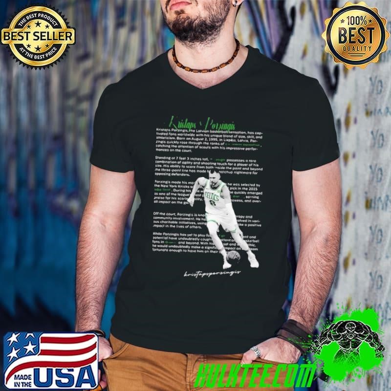 Porzingis Kristaps Latvian professional basketball player for the Boston Celtics T-Shirt