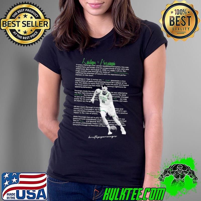 Porzingis Kristaps Latvian professional basketball player for the Boston Celtics Ladies Tee