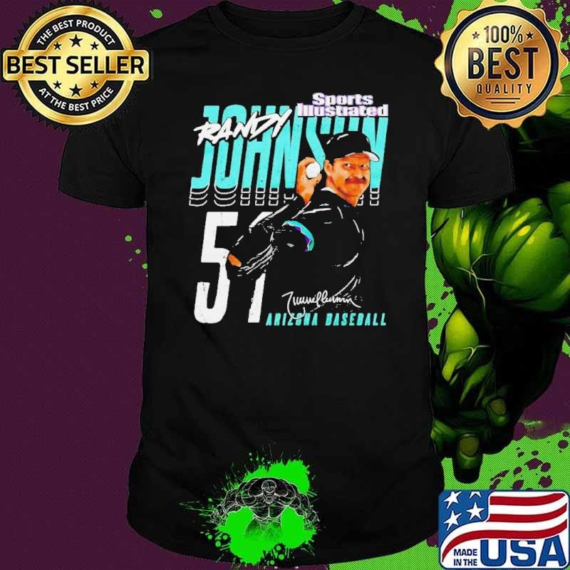 Randy Johnson Sports Illustrated & Arizona Player Name shirt
