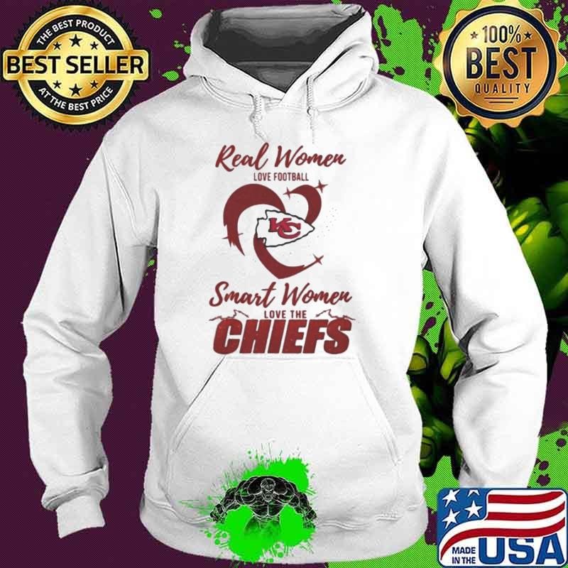 Real Women Love Football Smart Women Love The Kansas City Chiefs 2024 – Perfect Gift For Fans Hoodie